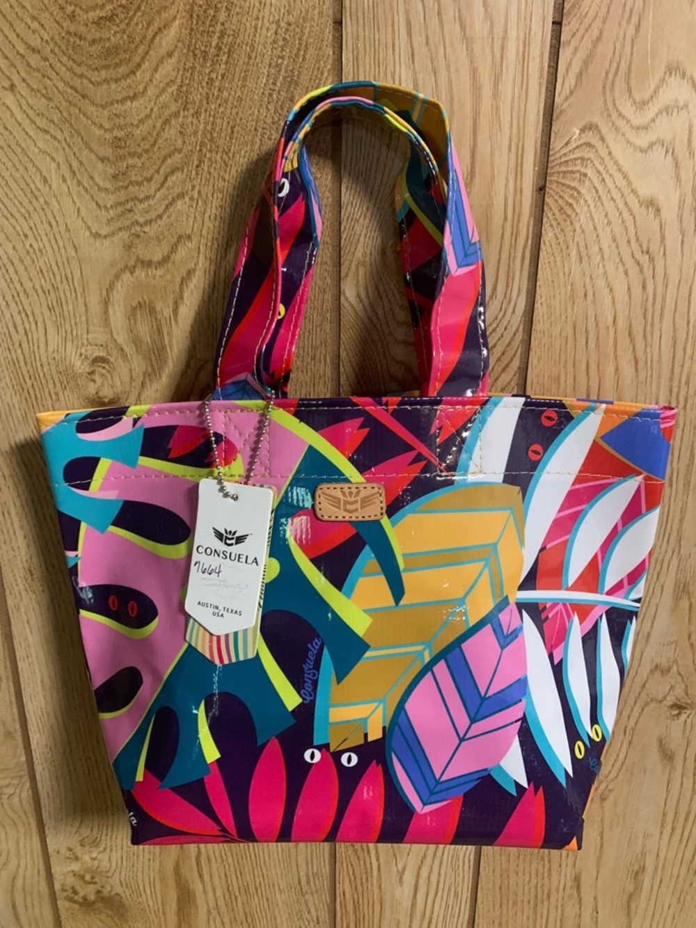 NWT Consuela Maya Tropical Grab N Go Mini Tote Bag